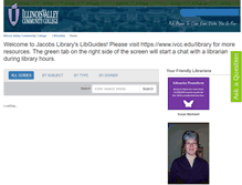 Tablet Screenshot of libguides.ivcc.edu